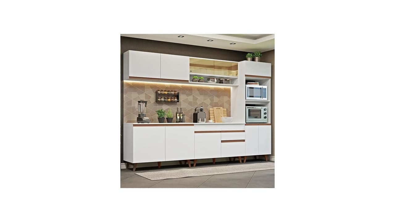 Qual o Melhor Armário de Cozinha Modulado? 12 Modelos para Espaços Compactos e Grandes