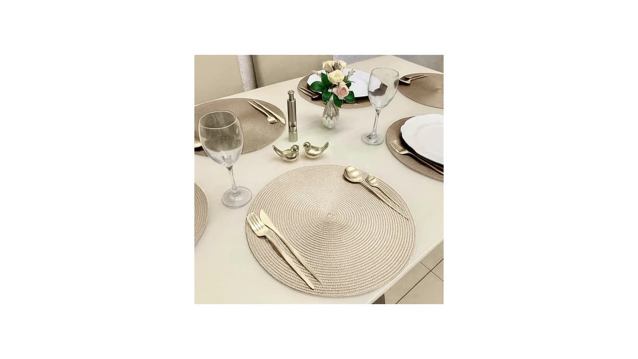 Melhor Sousplat para Mesa Redonda: 8 Opções Elegante e Prática