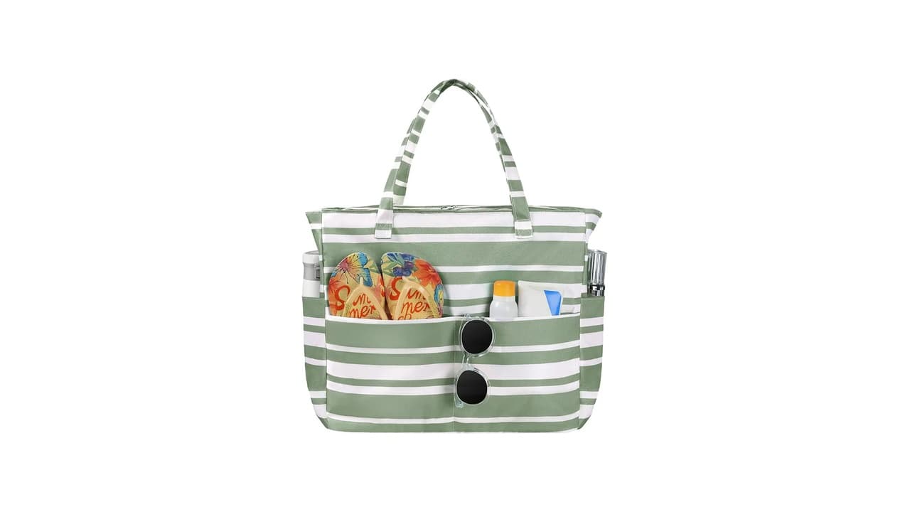 Qual a Melhor Bolsa de Praia Grande com Zíper? 7 Opções à Prova D’Água e Areia!