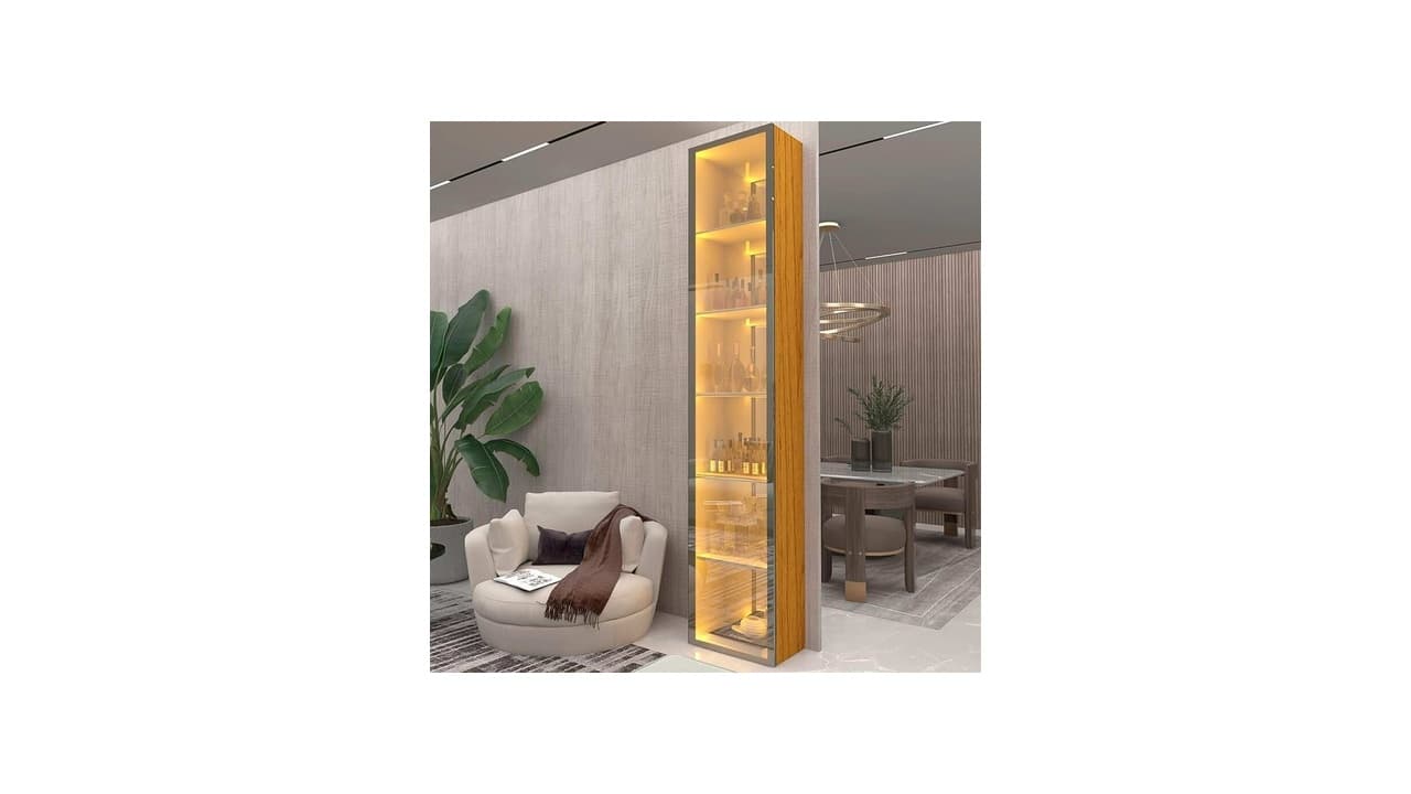 Qual a Melhor Cristaleira de Vidro com LED? 8 Modelos com LED Integrado e Design Moderno